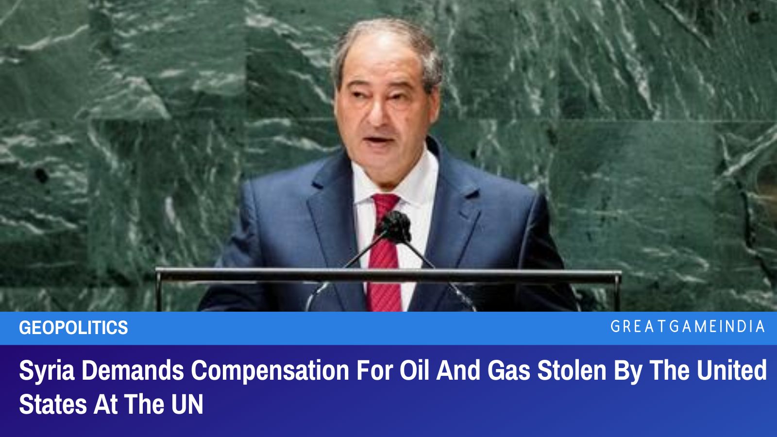 Syria Demands Compensation For Oil And Gas Stolen By The United States