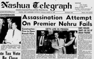 The assassination of Jawaharlal Nehru