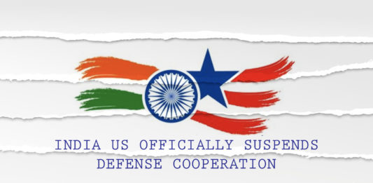 India US officially suspends Defense cooperation