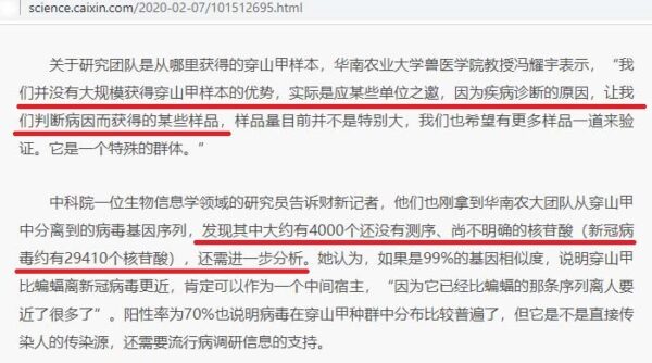 Caixin News Report Screenshot