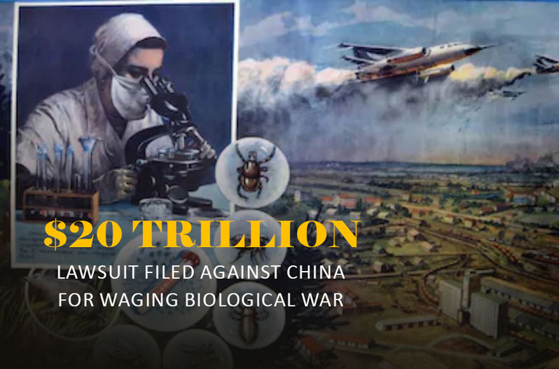 Processo de US $ 20 trilhões contra a China por guerra biológica