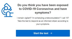 France Launch Innovative Online Coronavirus Assessment Test