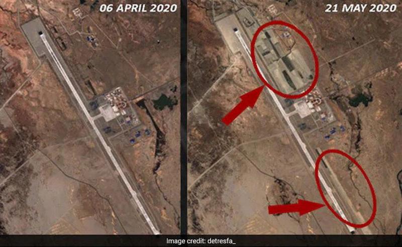 Satellite Images Show Expanding Chinese Airbase Near Ladakh ...