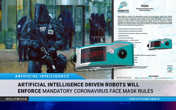 Now AI Driven Robots Will Enforce Mandatory Face Mask Rules