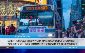 Scientists claim New York has recorded a stunning 70% rate of herd-immunity to COVID-19 in a new study