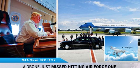 A Drone Just Missed Hitting Air Force One With US President Inside