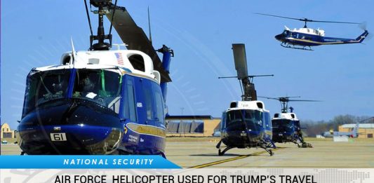 US Air Force Helicopter Assigned Trump's Support Detail Shot From Ground Over Virginia