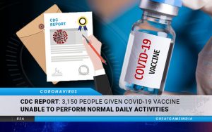 CDC Report - 3150 People Given COVID-19 Vaccine Unable To Perform Normal Daily Activities