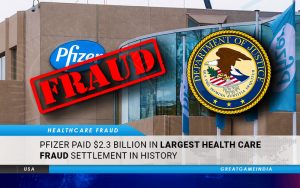 COVID-19 Vaccine Maker Pfizer Paid $2.3 Billion In Largest Healthcare Fraud Settlement in History