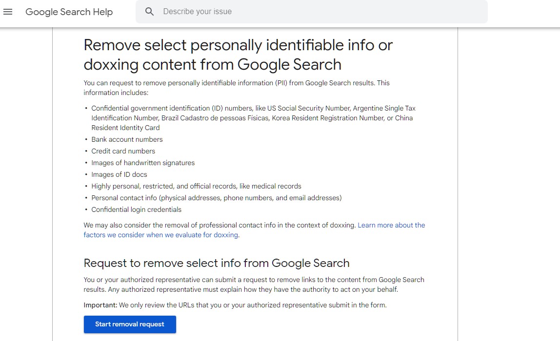 How To Delete Personal Information From Google Search Results ...