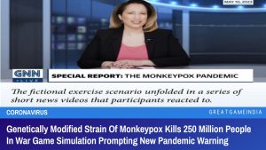 Genetically Modified Strain Of Monkeypox Kills 250 Million People In War Game Simulation Prompting New Pandemic Warning