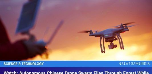 Watch: Autonomous Chinese Drone Swarm Flies Through Forest While Hunting For Humans 