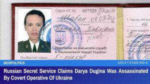 Russian Secret Service Claims Darya Dugina Was Assassinated By Covert Operative Of Ukraine