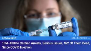 1354 Athlete Cardiac Arrests Serious Issues 922 Of Them Dead Since COVID Injection