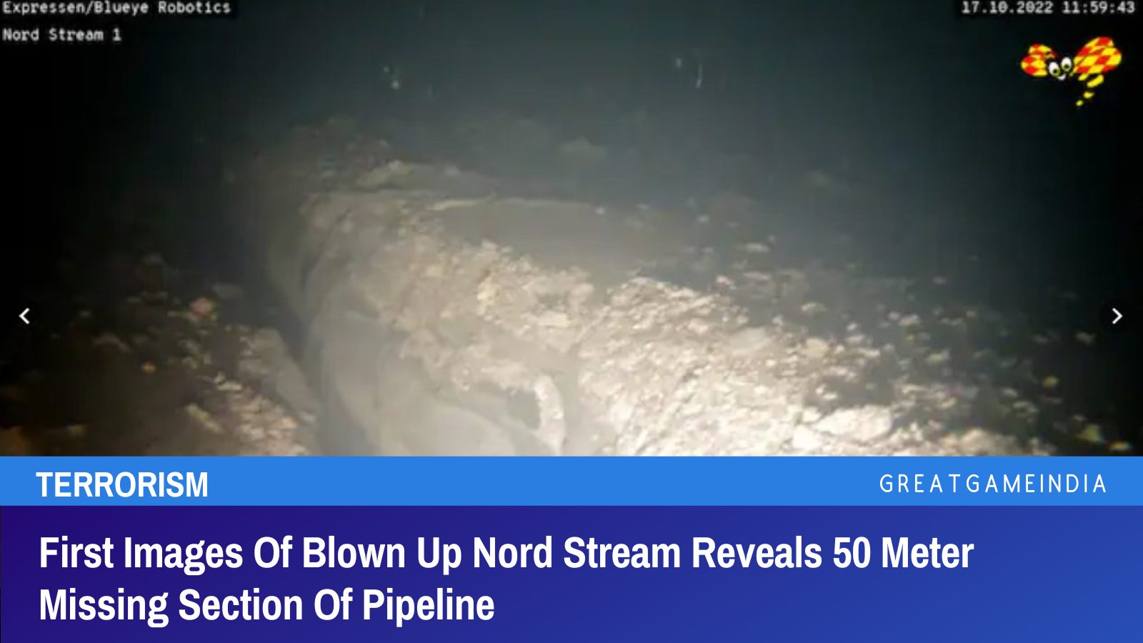 First Images Of Blown Up Nord Stream Reveals 50 Meter Missing Section ...