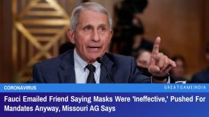 Fauci Emailed Friend Saying Masks Were Ineffective Pushed For Mandates Anyway Missouri AG Says