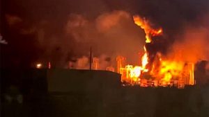 Explosive Video: Ukrainian Drones Set Russia's Largest Black Sea Refinery On Fire 1