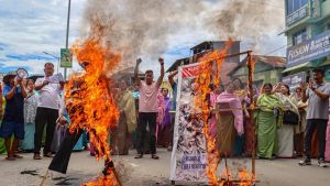 Manipur's Crisis Deepens: Troops Mobilized as Ministers' Homes Burn 1