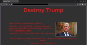 Dark Web Scam Promises To Kill Trump For $30K In Crypto 1